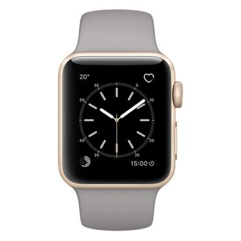 Apple Watch Series 1, 38mm Gold Aluminum Case with Concrete Sport Band